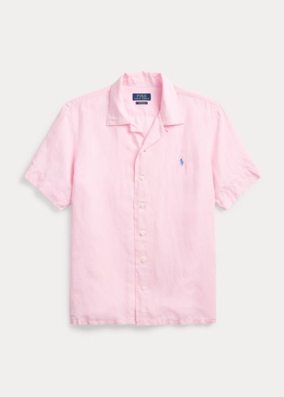 Polo Ralph Lauren Custom Fit Linen-Blend Skjorter Herre Danmark (NCQGZ2376)